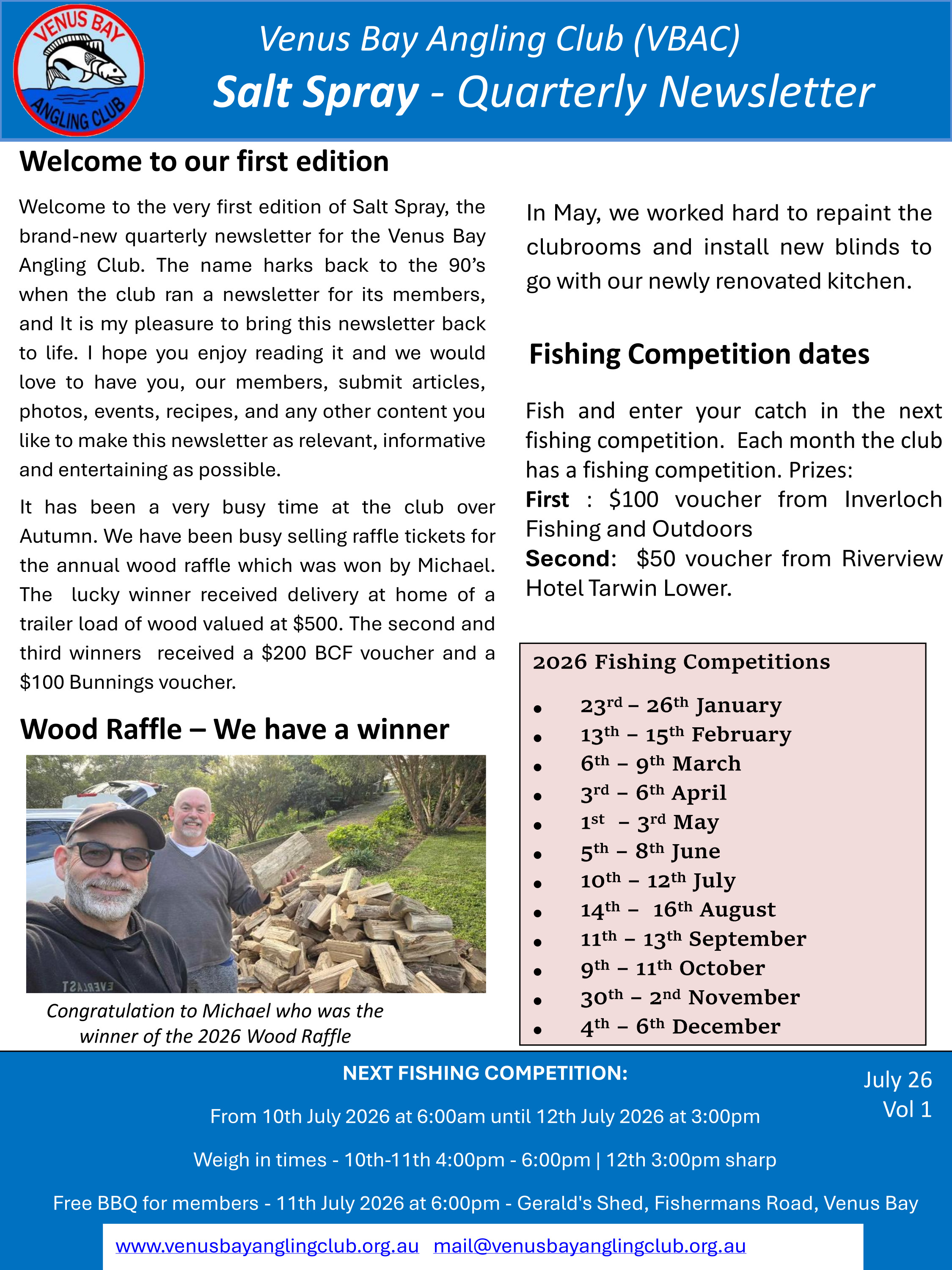 VBAC Newsletter Vol 1